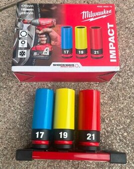 Milwaukee Súprava nástrčných kľúčov do auta - 3 dielna