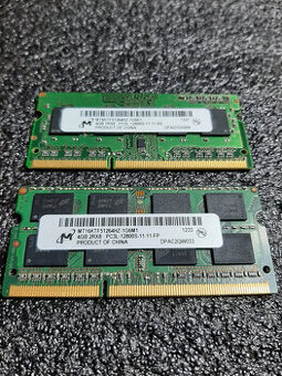 Pamäť RAM DDR3 8GB do notebooku,2x4GB So-Dimm