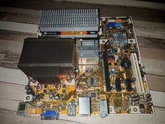 Asus doska (lga775) + ram corsair G4GB + Intel E5500