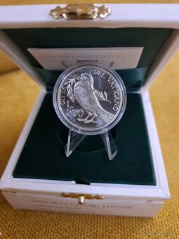 Vatikan 500L Jan Pavol II striebro mince