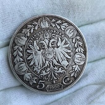 5 korun 1900 - Rakusko - Uhorsko - striebro