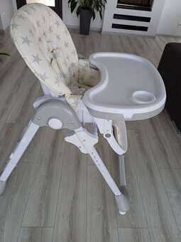 Detská NEW BABY Gray Star jedálenská stolička