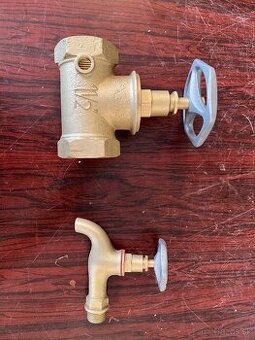 Ventily mosadzné 6/4, záhradný 1/2