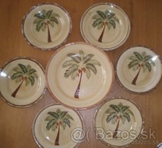 Nové keramické taniere s palmou