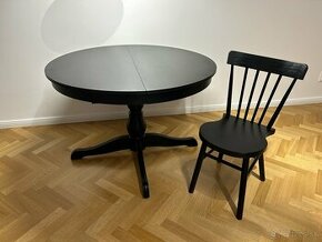 Stôl ingatorp Ikea + 3ks stolička norraryd Ikea