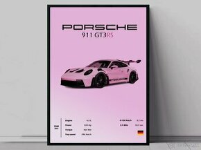 Obraz Porsche 911 Gt3Rs pink
