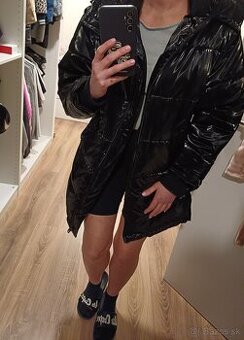 Čierna zimná bunda, Pull&Bear XS, málo nosená - 1