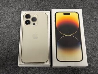 iPhone 14 Pro 128GB zlatý - luxusní stav