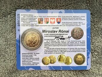 2 euro coincard Slovensko 2011 Visehrad - RONAI 900/ 519