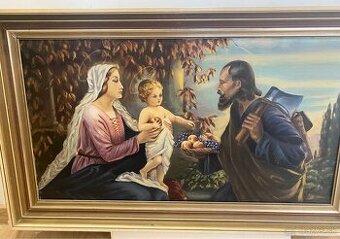 Obraz Svätej rodiny -Mária ,Jozef a maly Ježiš