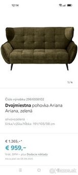 Luxusná pohovka