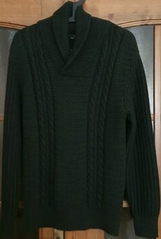 Pánsky sveter Zara sivo-čierny veľkosť M