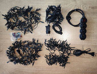 Vianočné svetielka 220V teplá biela - cena za všetko