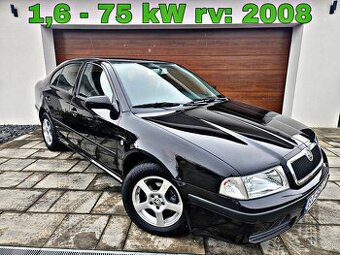 Škoda Octavia Tour 1.6 MPI Elegance rv:7/2008 ČIERNA met.TOP