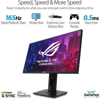 🖥️ ASUS VG258QR – 165 Hz, 0,5 ms, TOP stav