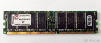 Kingston DDR-400 521MB PC3200 200MHz 2,6V