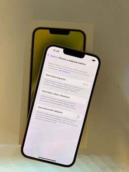 IPHONE 14 YELLOW 128GB ZÁRUKA - VEĽMI PEKNÝ STAV