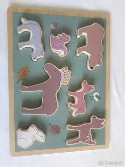 Drevena vkladacka (hracka puzzle) 2ks