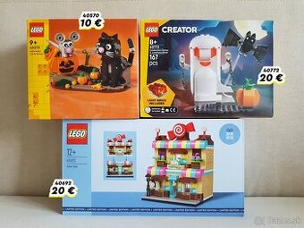 Nové zapečatené LEGO halloween a vianočné sety