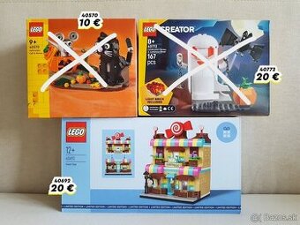 Nové zapečatené LEGO halloween a vianočné sety