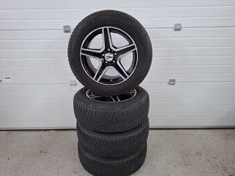Alu disky 5x112 R17 + zimné pneumatiky 235/60 R17 - 1