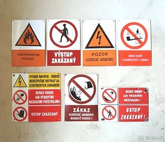 Smaltované tabule cedule - 1