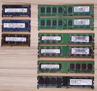 DDR2 DIMM, DDR3 DIMM, DDR3 SODIMM
