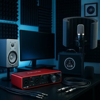 🎧 Predám kompletné domáce nahrávacie štúdio – v top stave