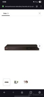 LG DP542H prehrávač