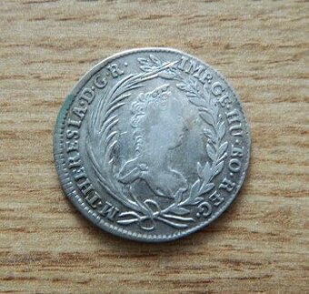 Predám 20 grajciar 1755 Viedeň Mária Terézia