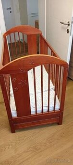 Detská postieľka so zásuvkou 120x60 cm