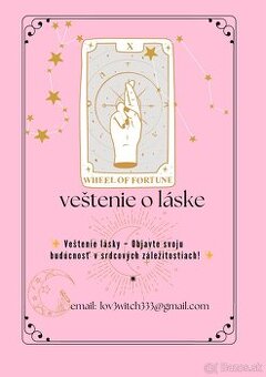 výklady o láske, vzťahové problémy, veštenie