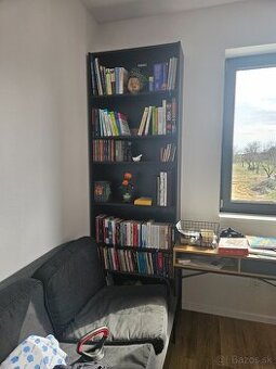 IKEA billy knižnica čierna dubová