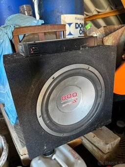 Subwoofer do auta 800w + zosilovač