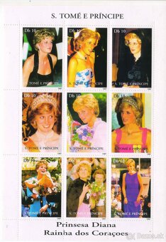 Poštové známky, filatelia: Anglicko, Lady Diana, aršíky
