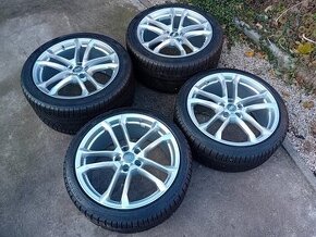 19" ALU 5x112 or AUDI R8 dvojrozmer, zimné pneu ako nove TO