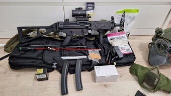 Airsoftka CYMA MP5UMP RIS BLUE + komplet výbava