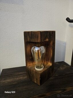 Lampa zo starých hranolov 2ks