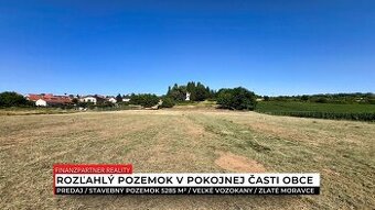 Stavebný pozemok 5285 m², Veľké Vozokany, Zlaté Moravce