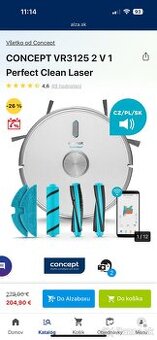 CONCEPT VR3125 ROBOTICKÝ VYSÁVAČ