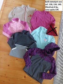 Balík detských vecí veľ. 128, 134, 140