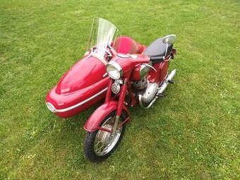 Jawa 350 se sajdou Velorex 560