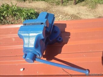 Zverák 125 mm šírka upne 180 mm stará poctivá liatina - 1