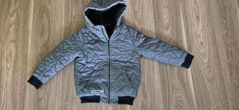 Sivá/šedá zateplená prechodná/zimná bunda, zn. F&F, veľ. 122