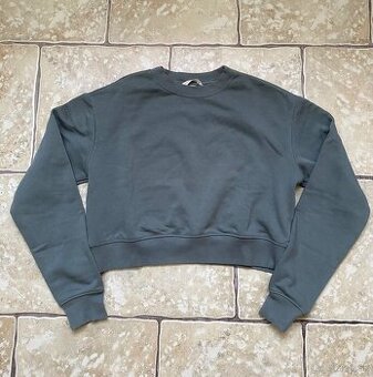 Crop zelená mikina H&M