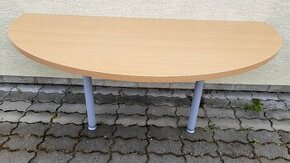 polkruhový stôl s nastavitelými nohami SSI Schaefer - 1