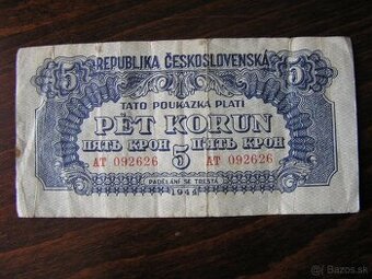 5-KORÚN 1944 ser. AT