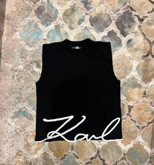 Karl Lagerfeld cierne tricko
