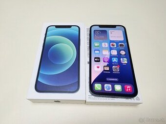 APPLE IPHONE 12 64GB BLUE TOP STAV,BATERKA 100%