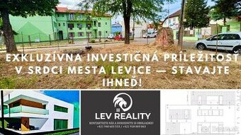 EXKLUZÍVNA INVESTIČNÁ PRÍLEŽITOSŤ V SRDCI MESTA LEVICE — ST